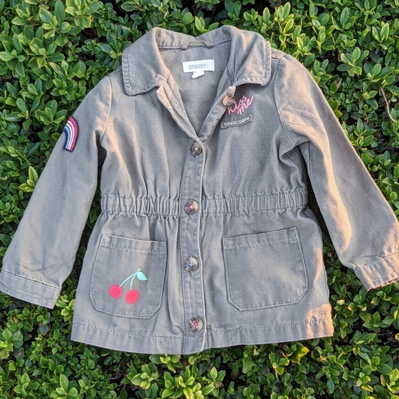 Gymboree Toddler Utility Jacket 18 to 24 months + embroidered embellishments - Picture 3 of 7